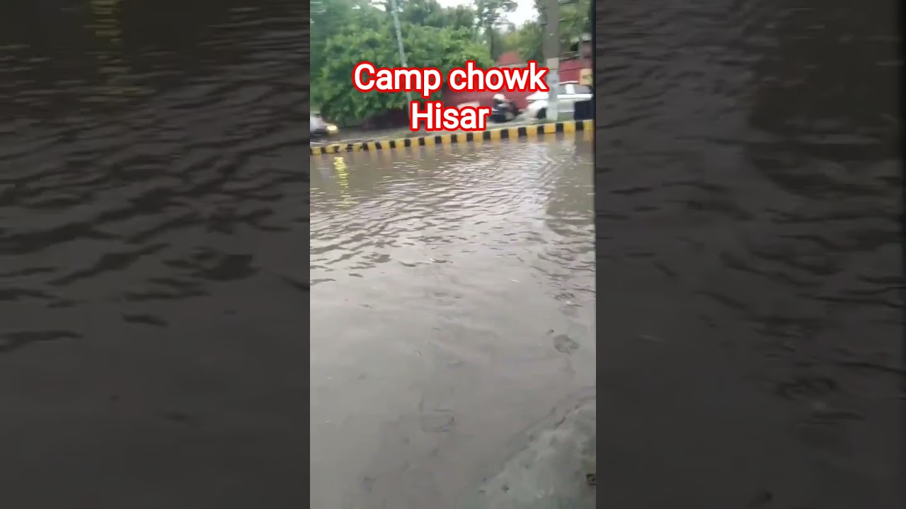 camp chowk Hisar #rain