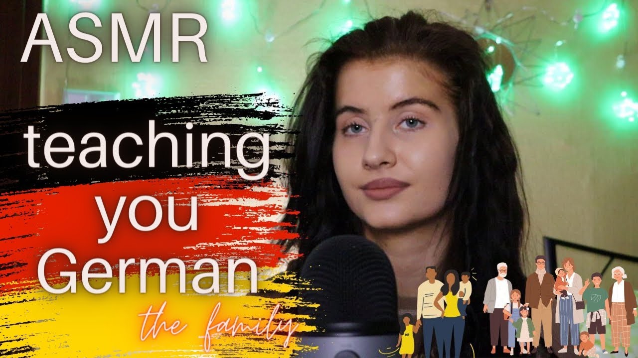 ASMR Teaching You GERMAN 🇩🇪 (family vocabulary) - soft spoken