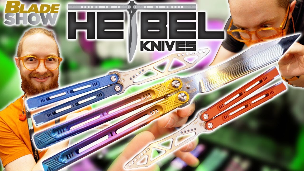 These Balisongs Are Works of ART!!! - Heibel Knives at Blade Show 2022