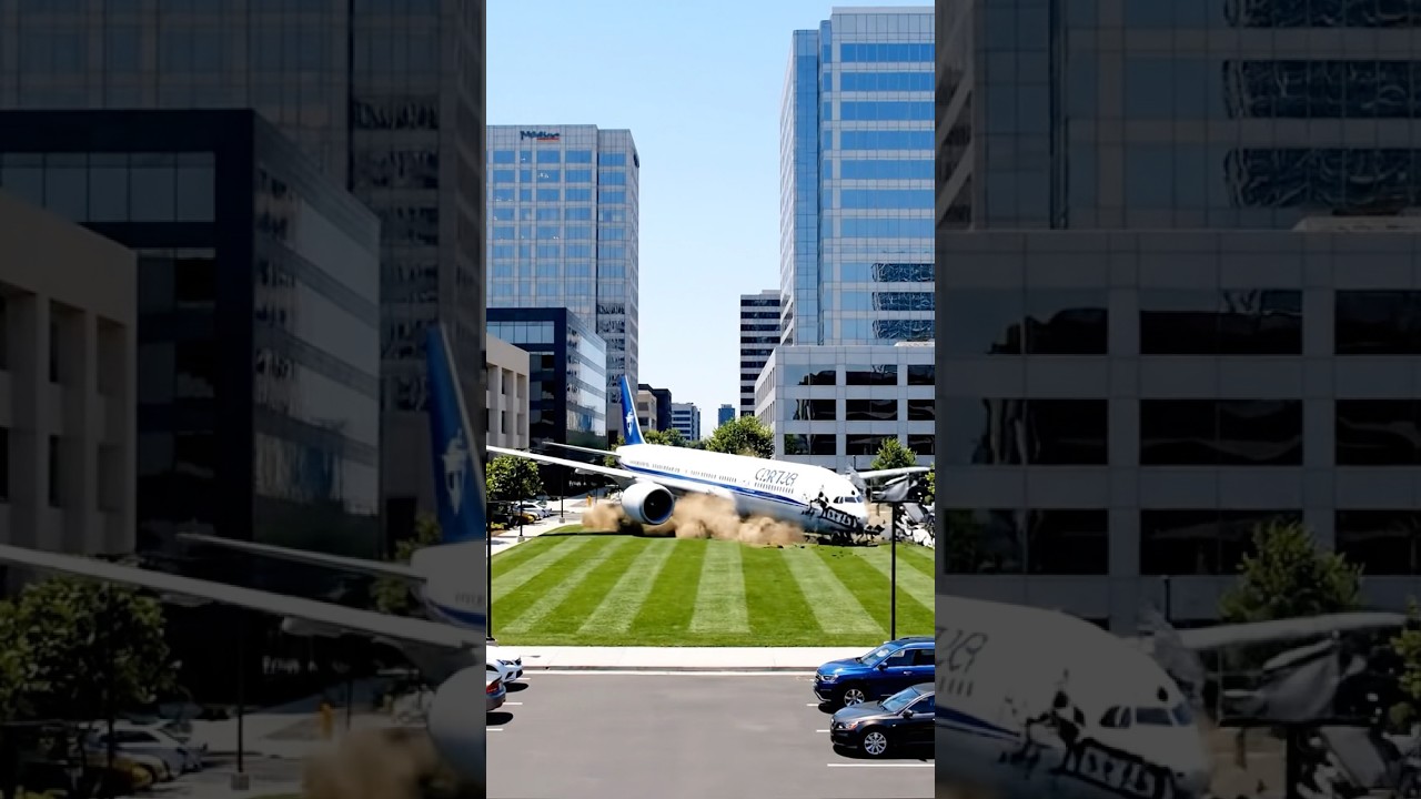 बीच शहर मे प्लेन क्रैश हुआ😱 