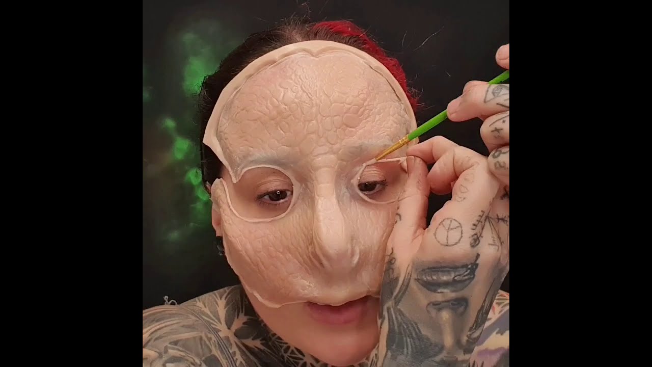 sf1 mfxwarehouse snake face silicone prosthetic video application