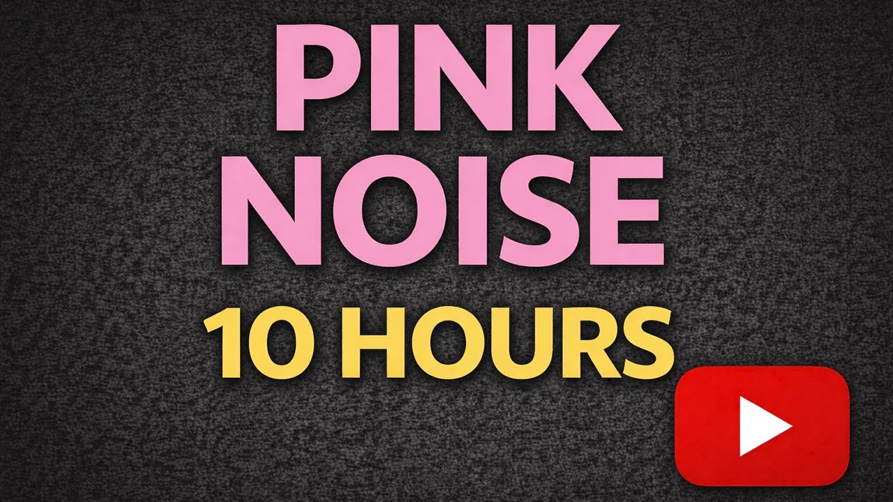 Pink Noise for Sleep & Focus | Sleep | 10 Hours | Black Screen