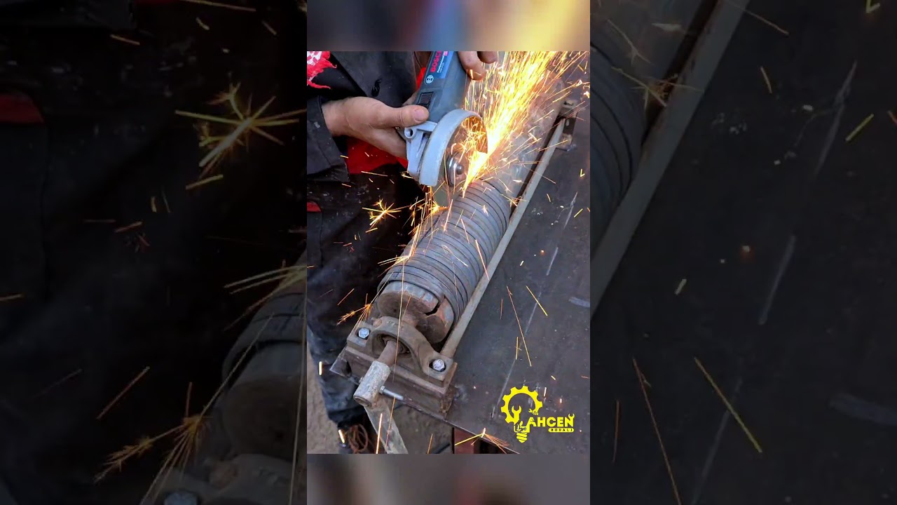 Round iron bending  #lahcen_bouali #welding #iron #metal #لحام  #Bend_Iron  #لحسن_بوعلي #تلحيم_حديد