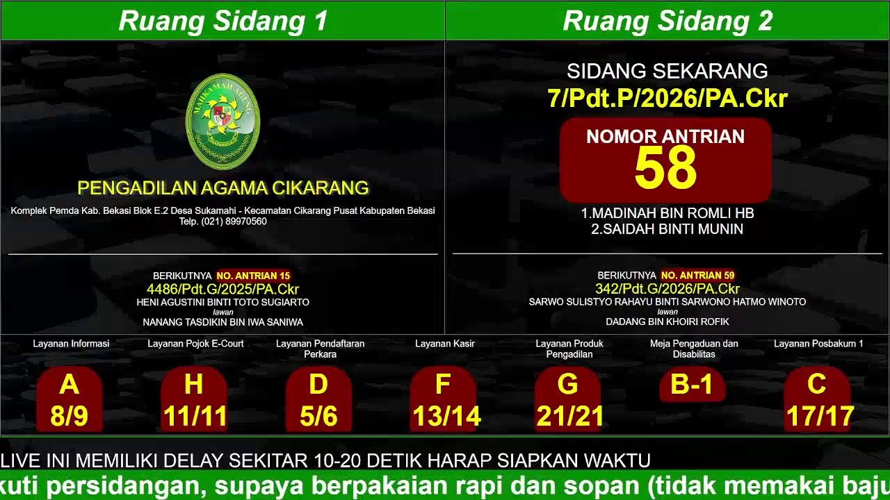 Antrean 24/02/2026 PA Cikarang