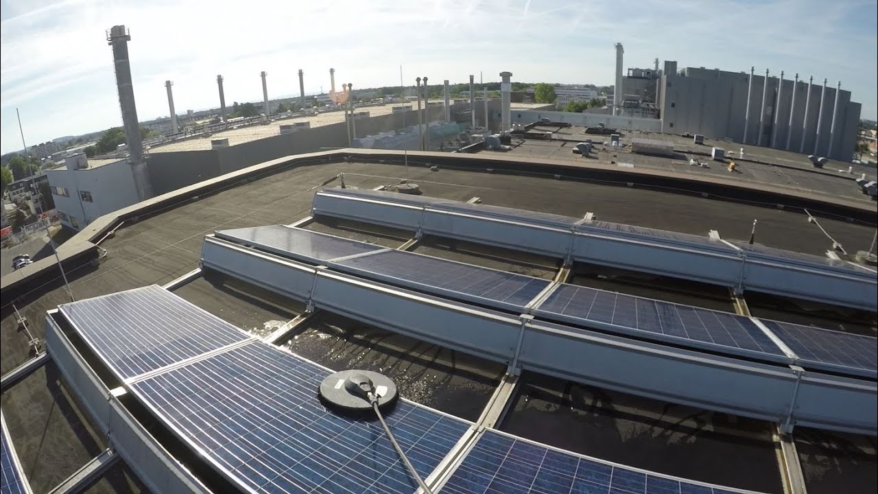 Photovoltaik Module reinigen/ mit Kärcher Isolar & Unger Hydropower Osmoseanlage