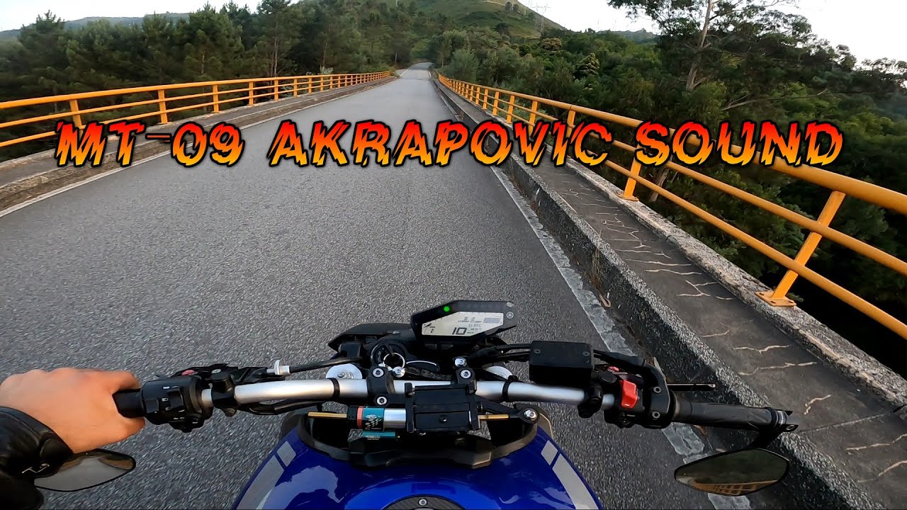 MT-09 AKRAPOVIC SOUND MOUNTAIN 🔥❤️💥 #akrapovic #exhaust #mt09