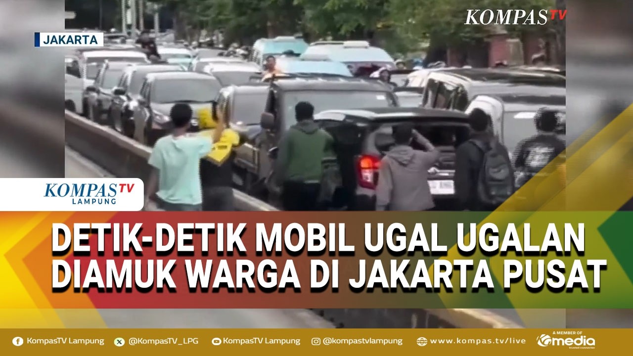 Aksi Mobil Lawan Arah Berujung Diamuk Massa di Jakpus