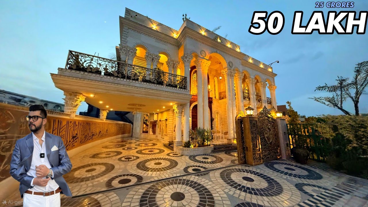 The EMIRATES PALACE -Arabian Opulence in Pakistan Sky light Dome |Gold Marble