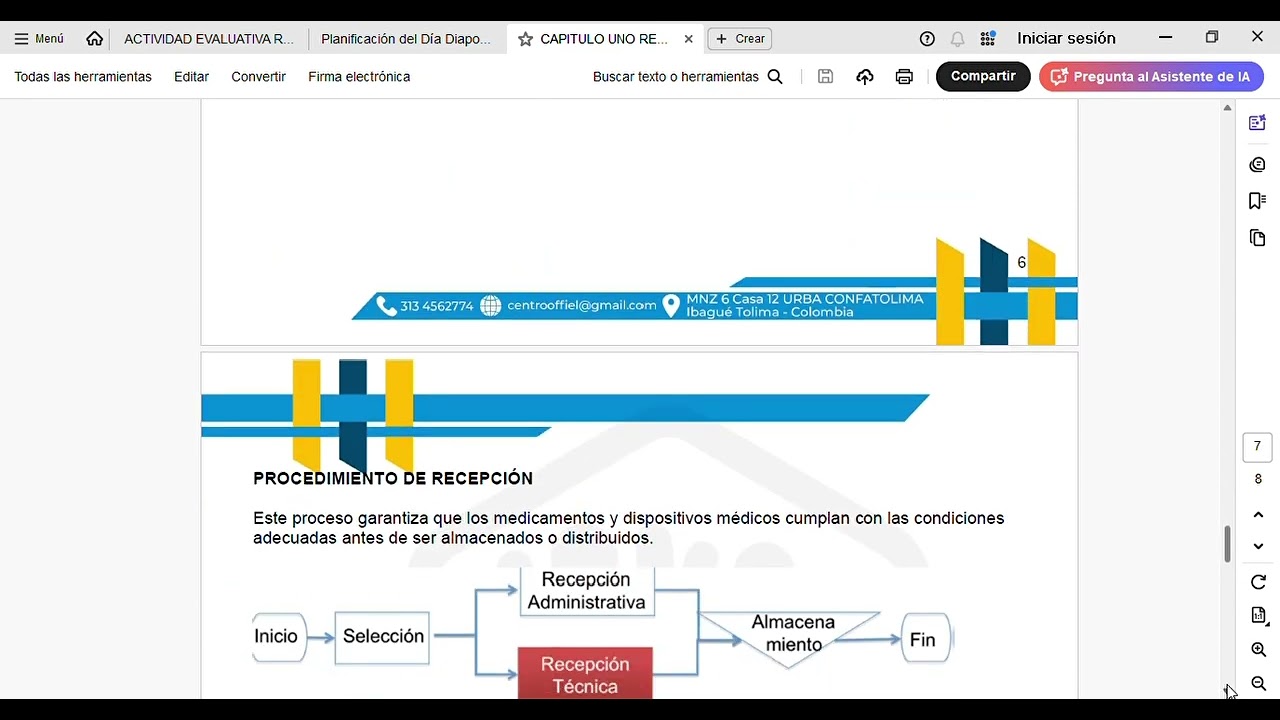 Recepción de medicamentos ,módulo 4