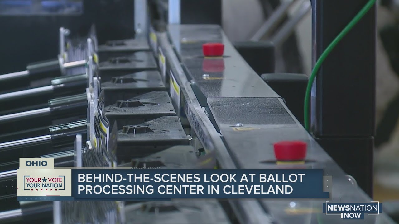 Inside an Ohio ballot processing facility