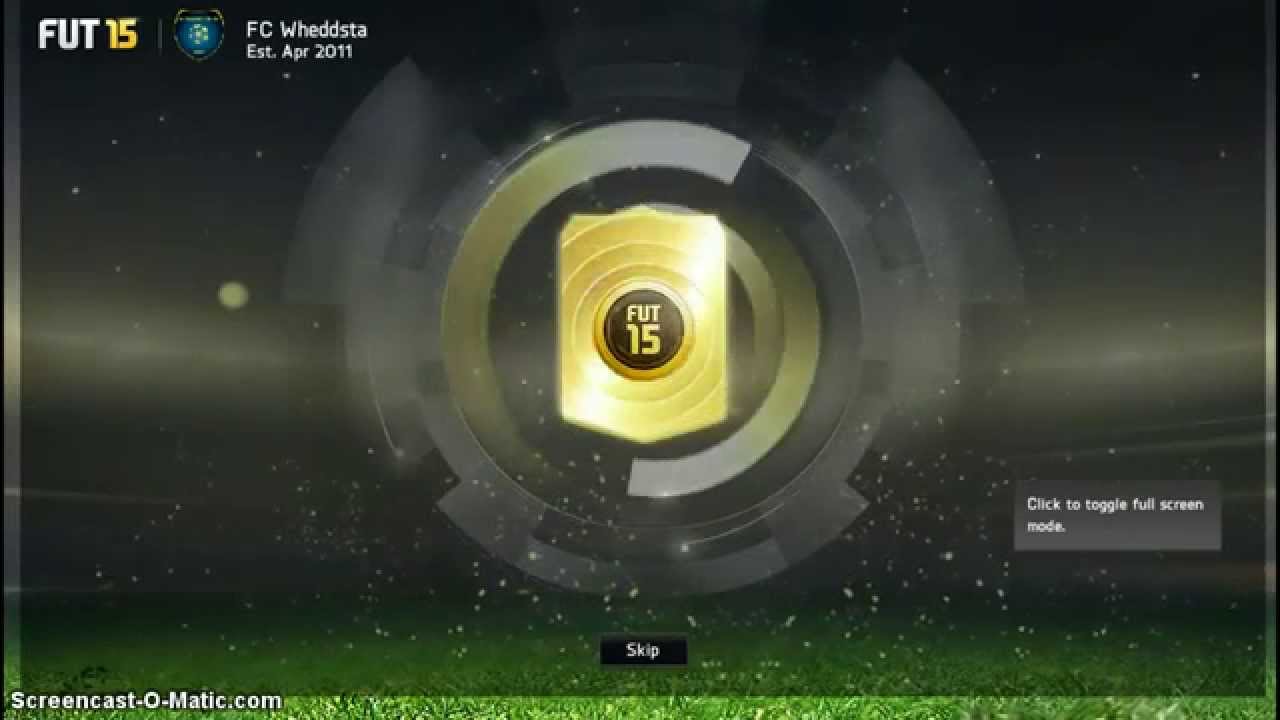 FIFA 15 WEB APP - FIRST PACKS