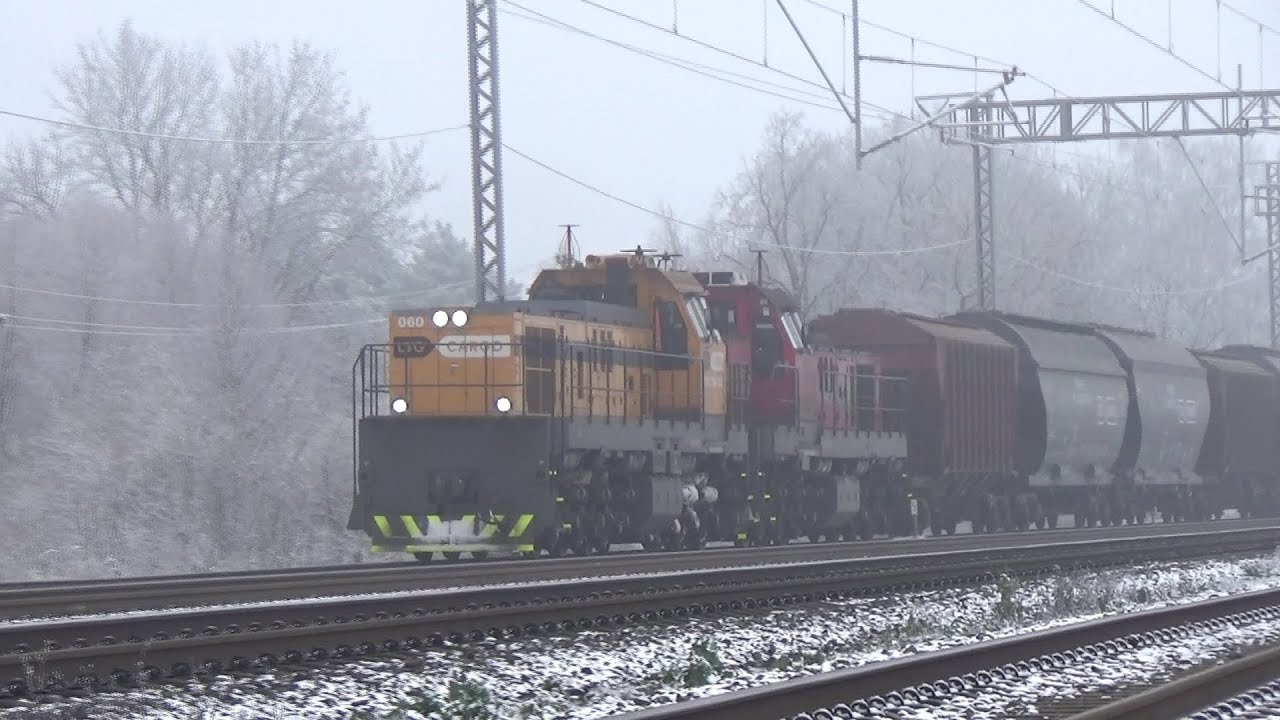Тепловозы ТЭМ-ТМХ-060/042(Ltg-Cargo), со сборным поездом на участке Радвилишкис-Пакруойис(17.11.25.)
