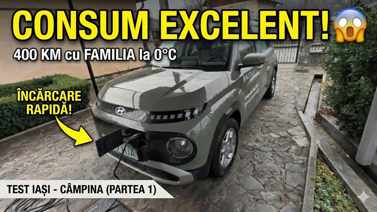 400 KM cu Hyundai Inster Iarna: Autostradă vs. Drum Național cu Familia ❄️ (Ep. 1)