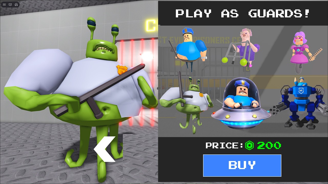 Spending 5432 ROBUX to PLAY As Alien Base Barry's Prison Run in Roblox!