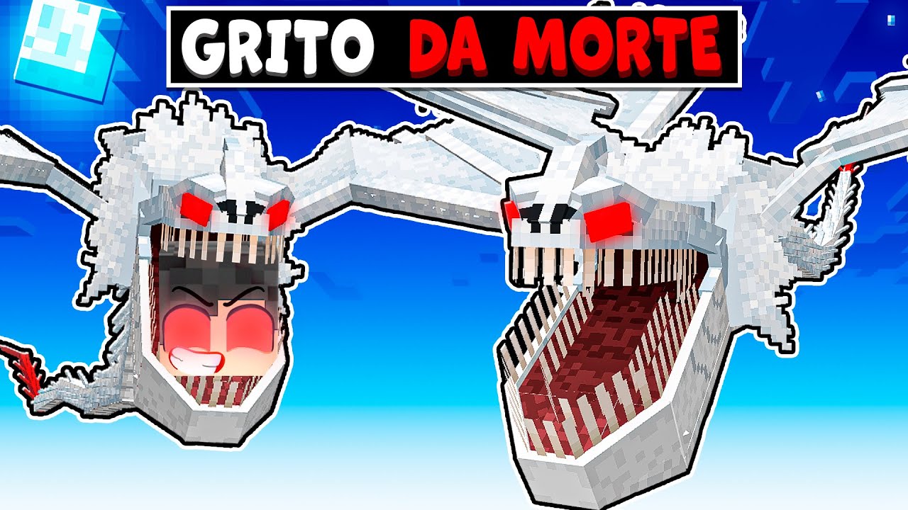 JOGANDO como o DRAGÃO mais ASSUSTADOR do Minecraft * GRITO DA MORTE *
