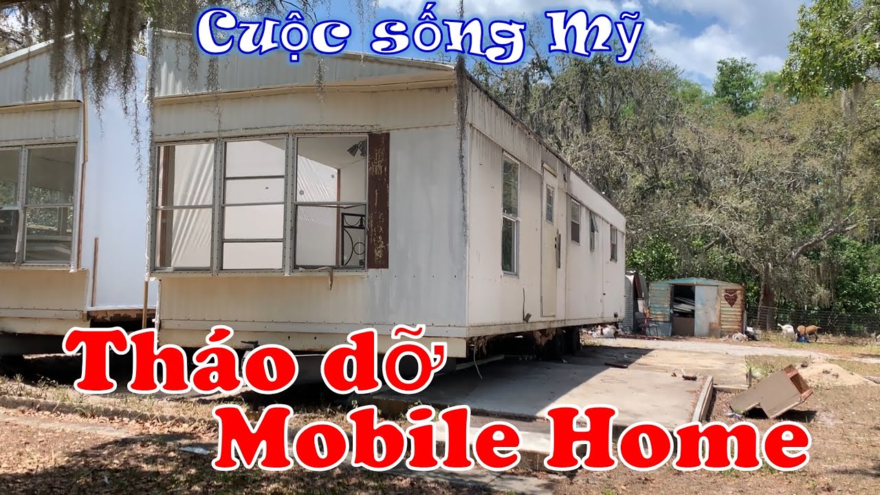 Tháo dỡ Mobile Home cũ (Vlog 349 - Nhà cửa Mỹ)