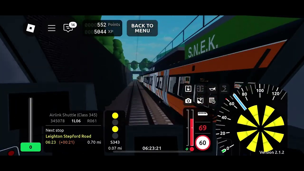 (SCR V2.1.2) Cab-Ride Class 345 Aventra R061 Airport Central - Llyn by the Sea