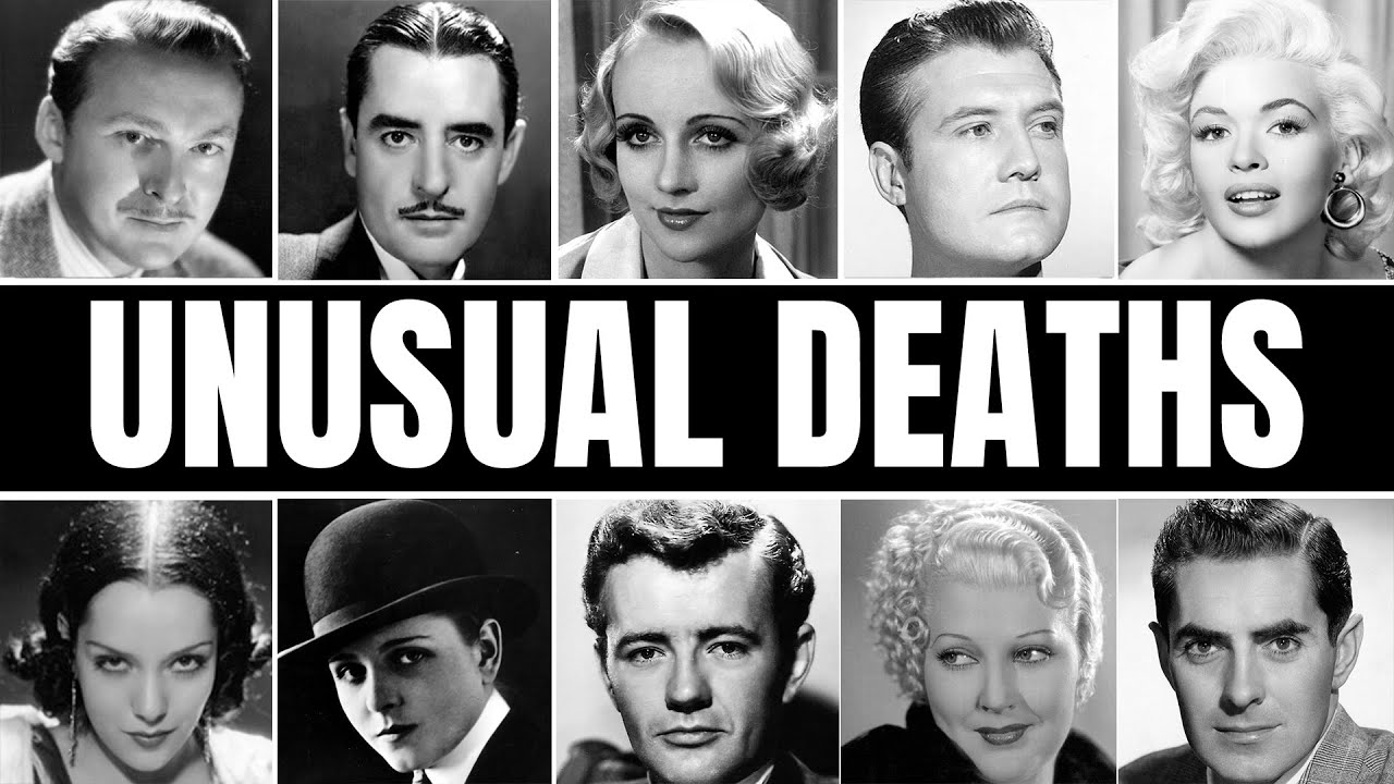 12 UNUSUAL DEATHS Shocking Ways Celebrities Lost Their Lives In The Golden Era of Hollywood