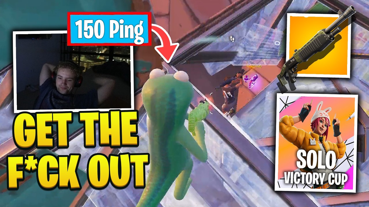 Reet CLIPS EVERYONE In Solo Victory Cup Lobby with 150 Ping