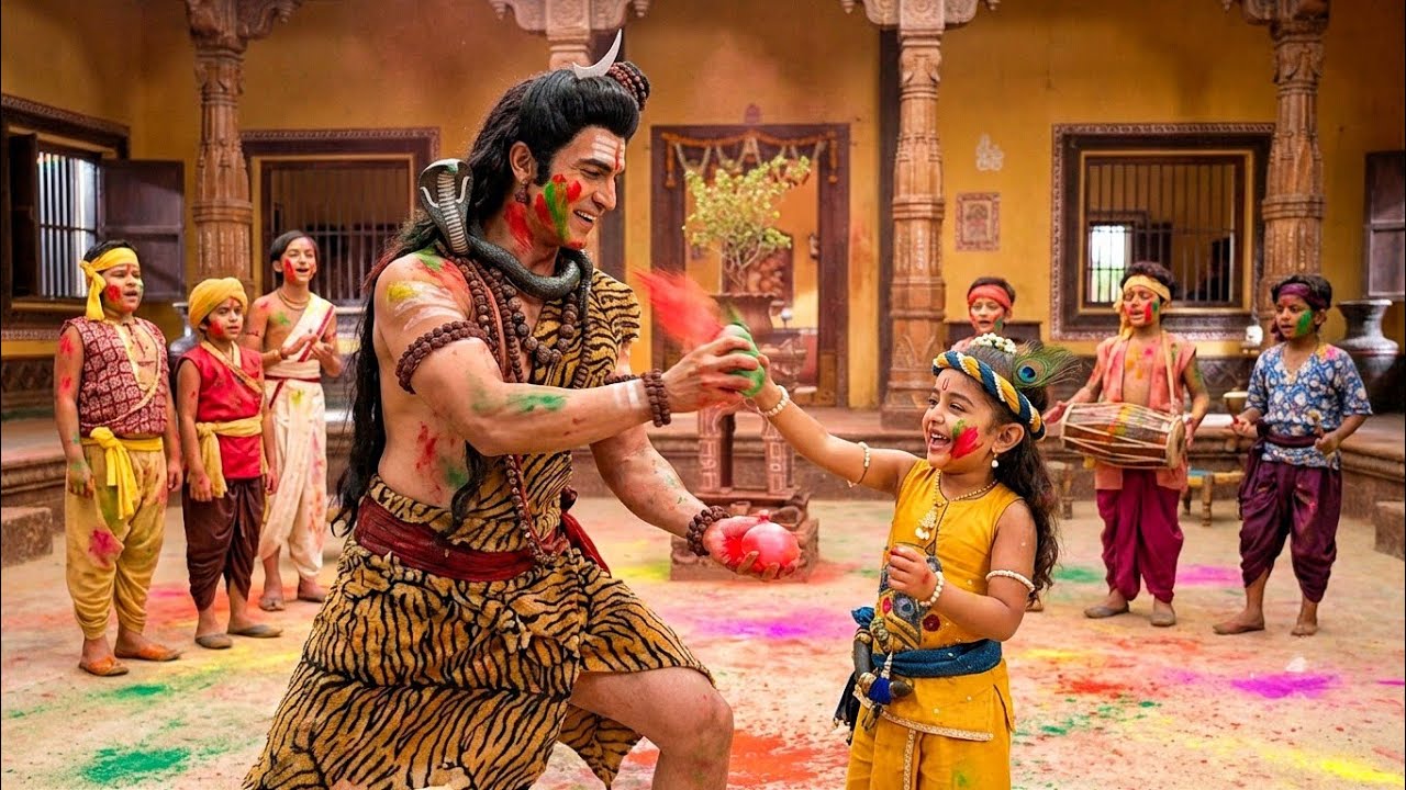 ब्रज में शुरू हुई होली की पहली मस्ती– कान्हा संग होली खेले आए महादेव | यशोमती मईया के नंदलाला | YMKN