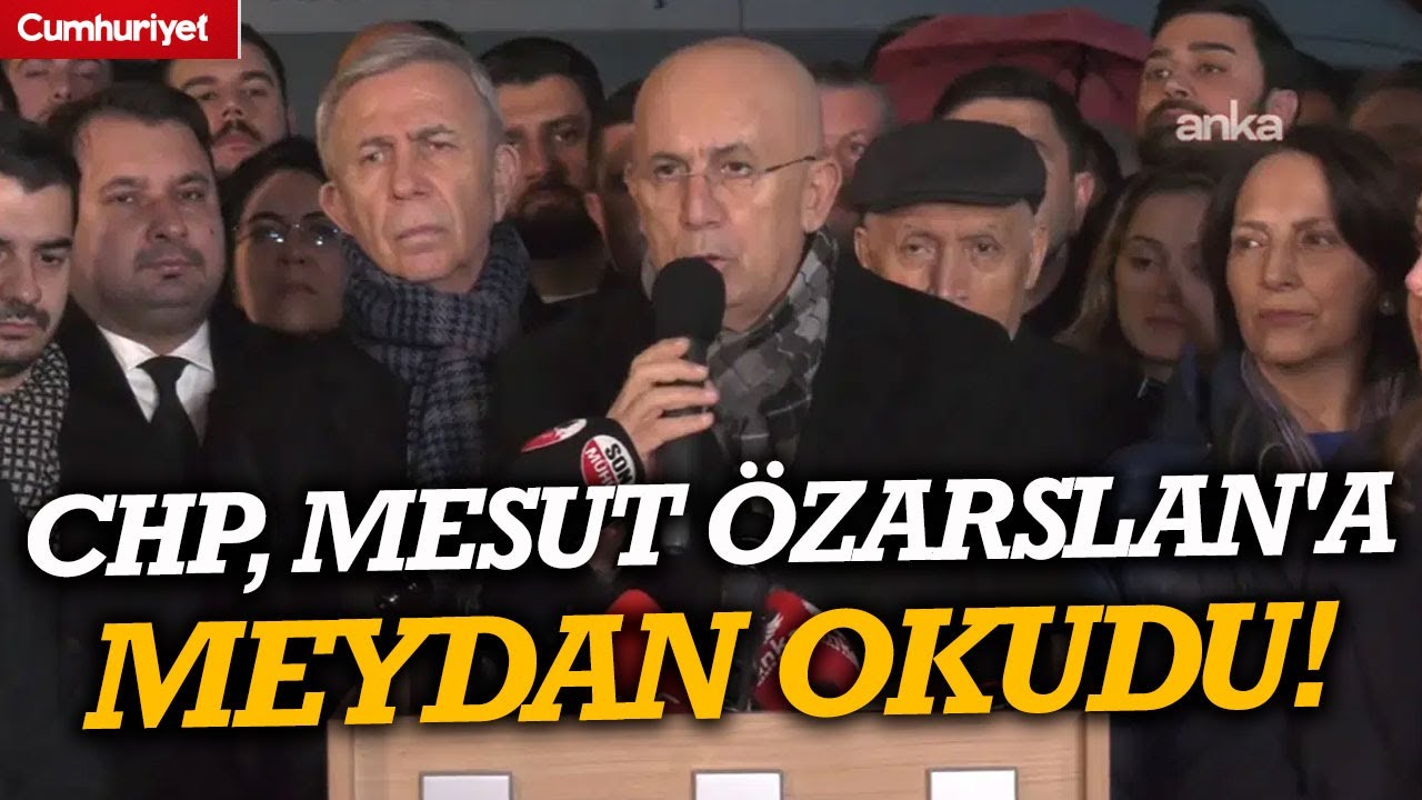 CHP, Mesut Özarslan'a meydan okudu: 'İstifa et, AKP-MHP birinin adayı ol, sandığı getirelim'