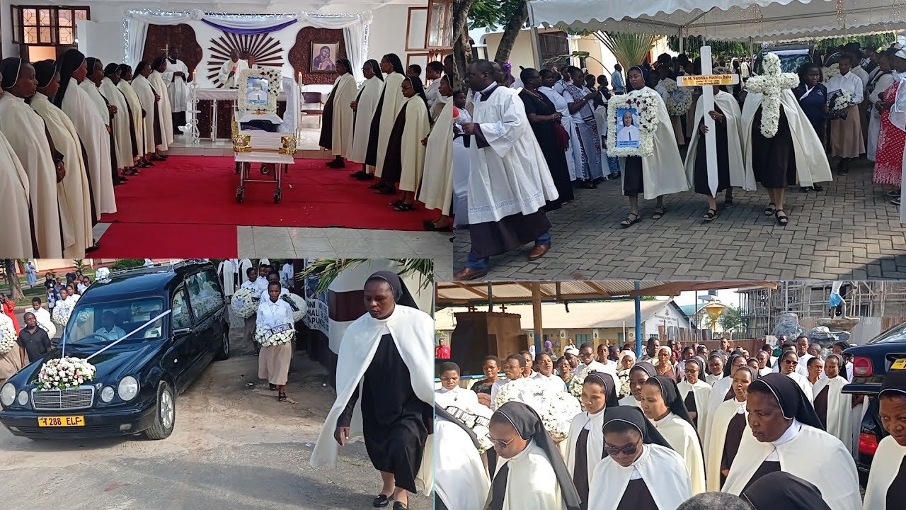 #FATILIA IBADA YA KUTOKA KANISA DOGO LA MASISTA BOKO KUNDAMANA MPAKA PAROKIAN MAREHEMU SR VERONICA 
