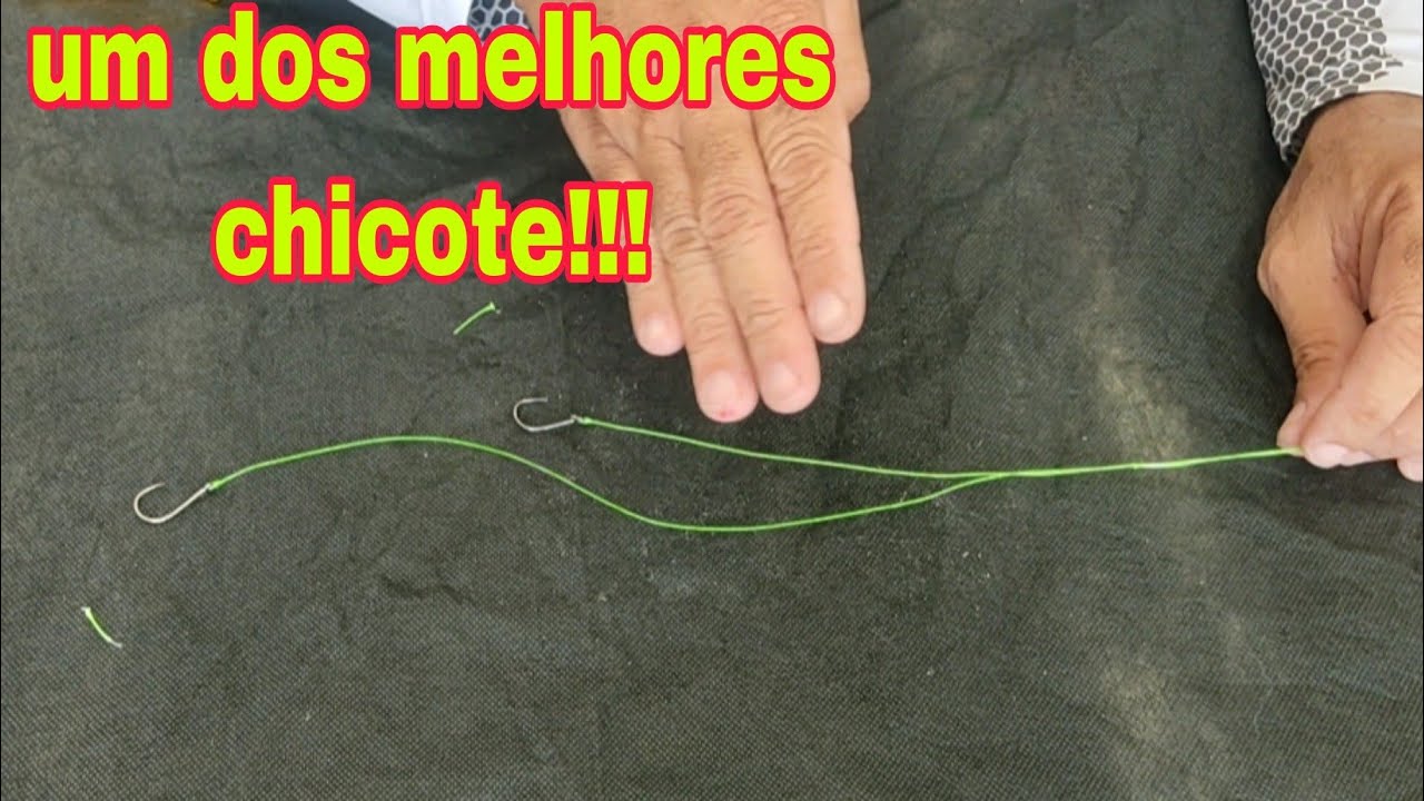 como fazer o melhor chicote para pescaria de tilápia!!