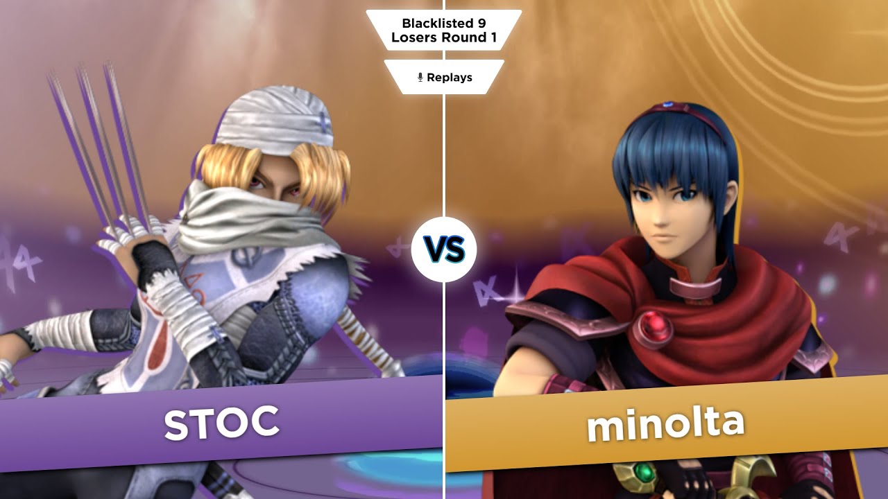 Blacklisted 9 LR1 - STOC (Marth, Sheik) vs minolta (Marth)