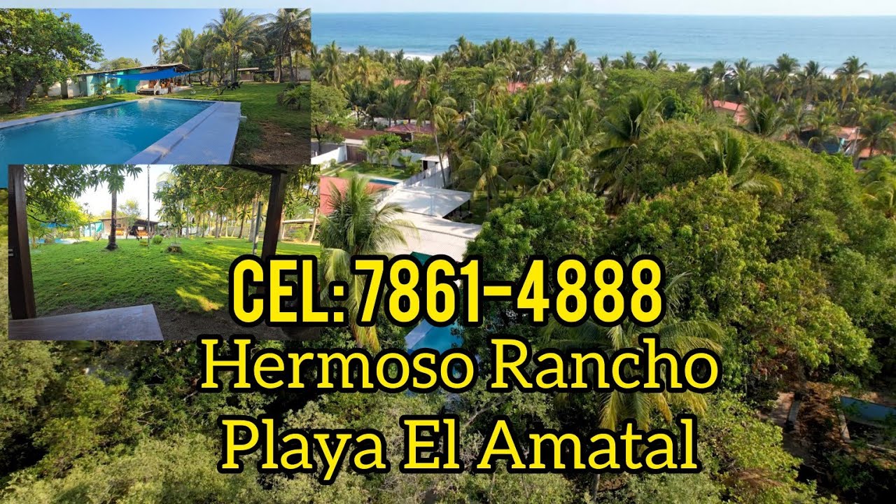 Se Alquila Rancho en Playa El Amatal, La Libertad, El Salvador. Cel: 7861-4888. VILLA LUZ DE LUNA.