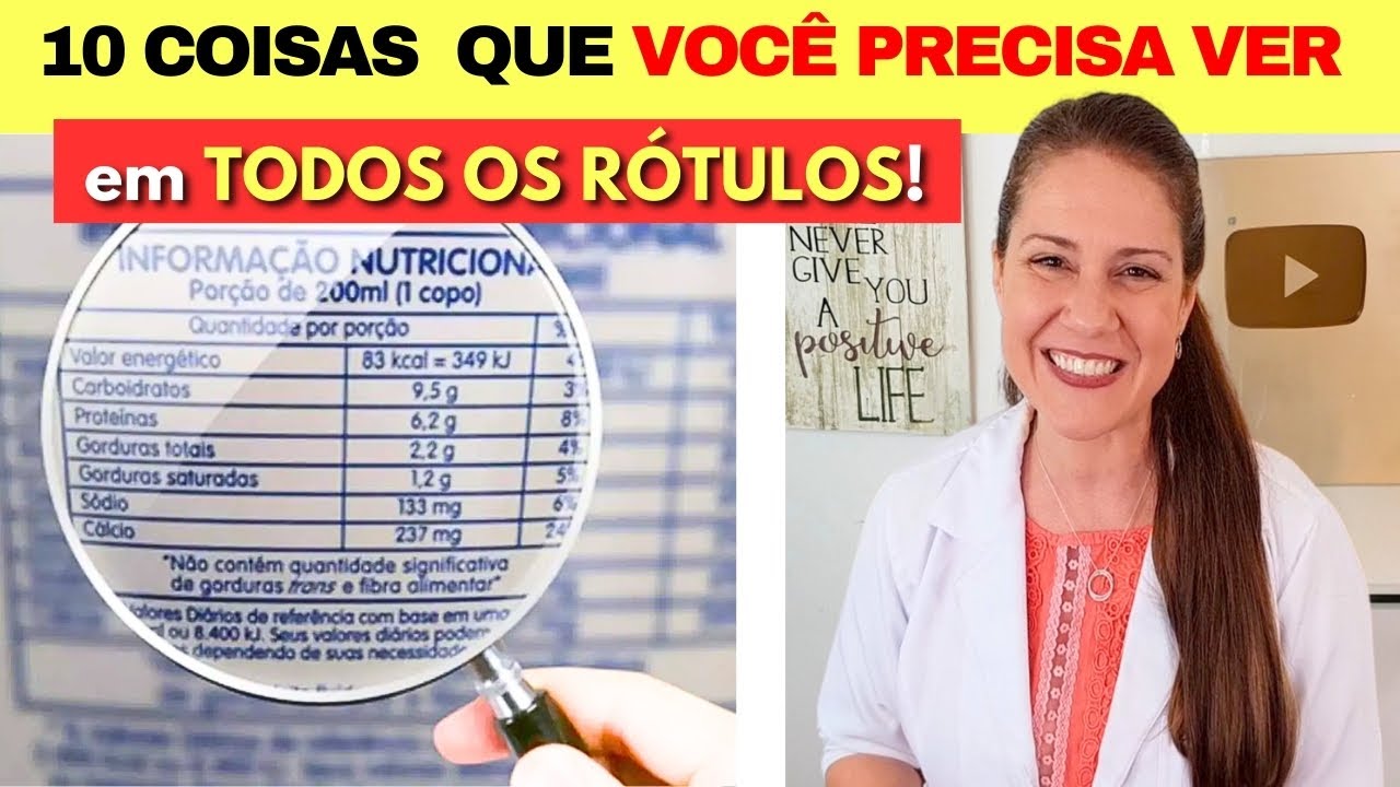 10 COISAS que você PRECISA VER em TODOS OS RÓTULOS DE ALIMENTOS
