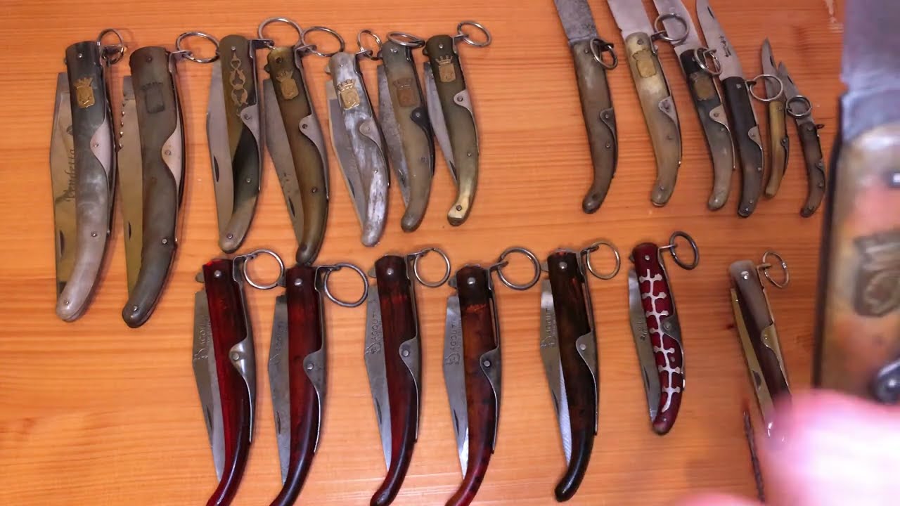 Vendetta Corse french pocket knives   عرض المجموعة كامله من قرن الغزال الفرنسي
