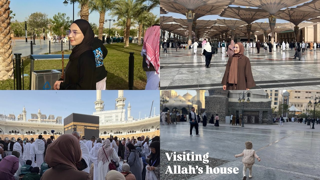 Come with me to my first Umrah // Facing the Kaaba in prayer, I find peace #hajj #allah #islam 