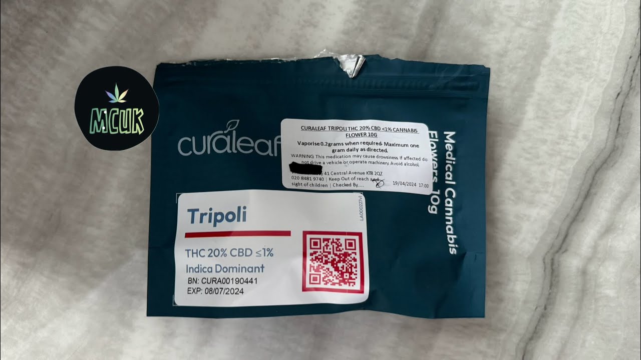 Curaleaf T20 Tripoli Indica hybrid &pound;5.50 per gram