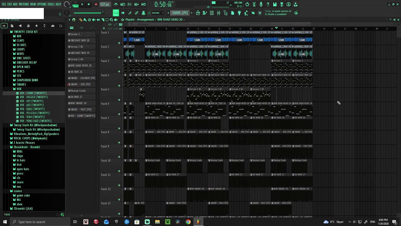 Making Heatful Type Beats in Fl Studio🧪🧪🧪🧪(✍✍)