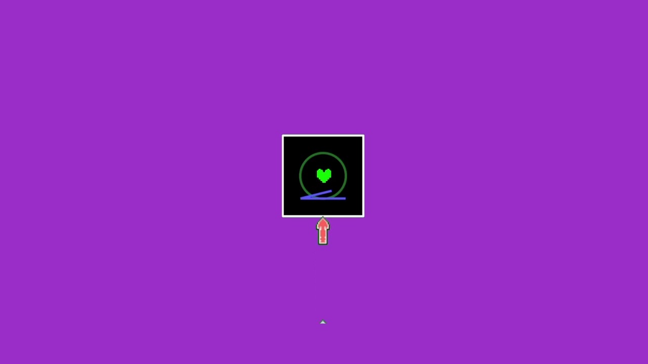 undertale - Undyne green soul attacks - purple screen (battletale)