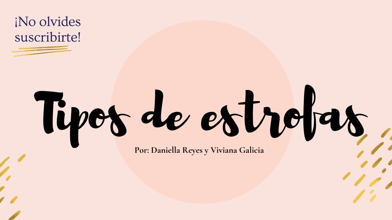 Tipos de estrofas