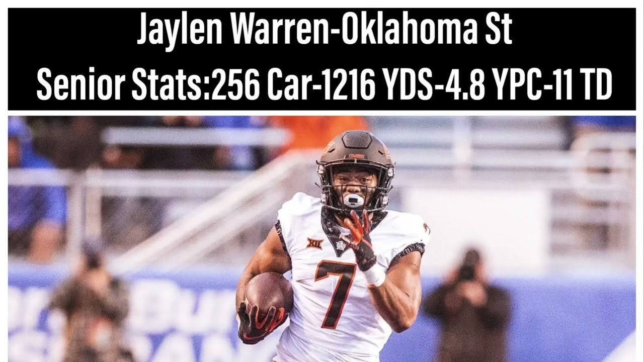 Jaylen Warren Senior Season Highlights-Oklahoma State RB