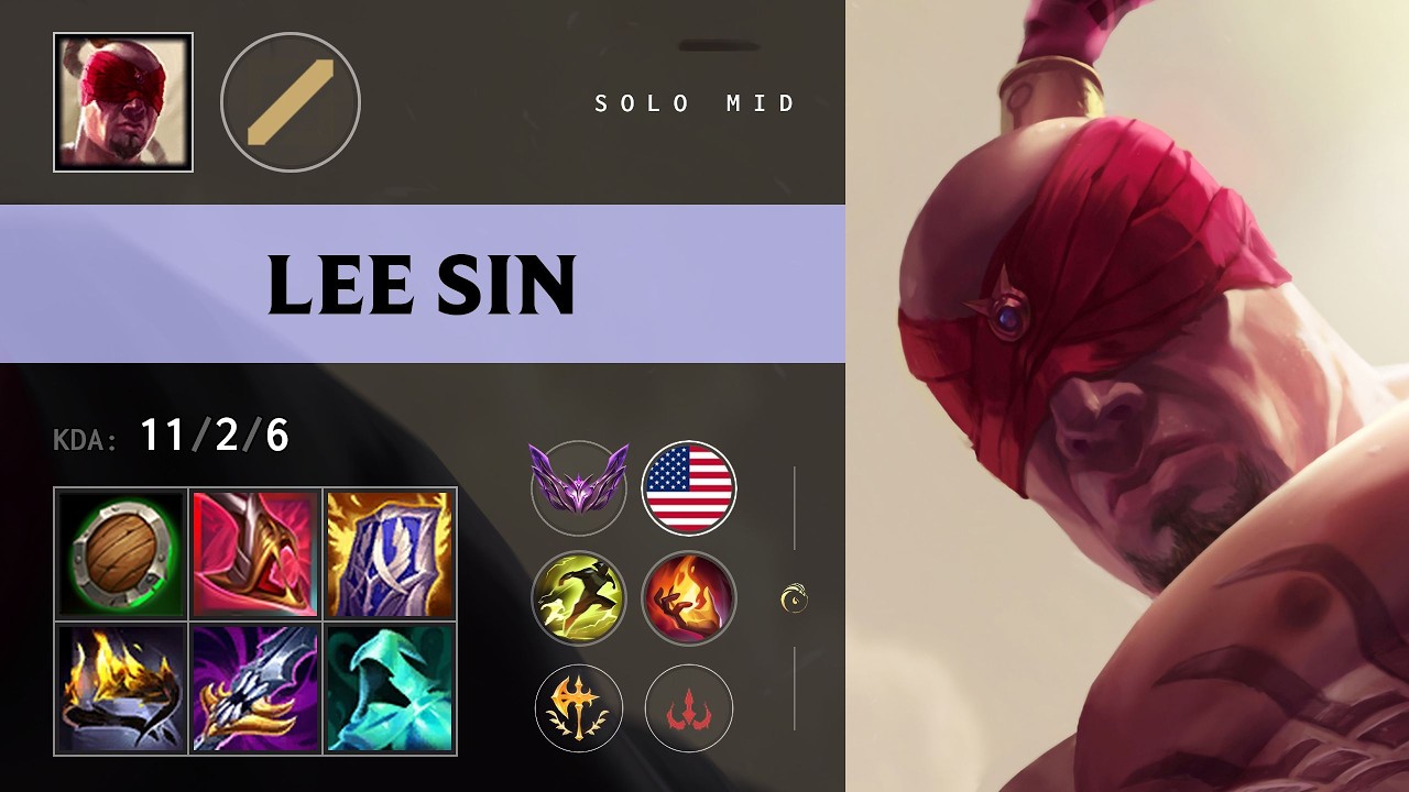 Lee Sin Mid vs Aurora - NA Master Patch 26.16