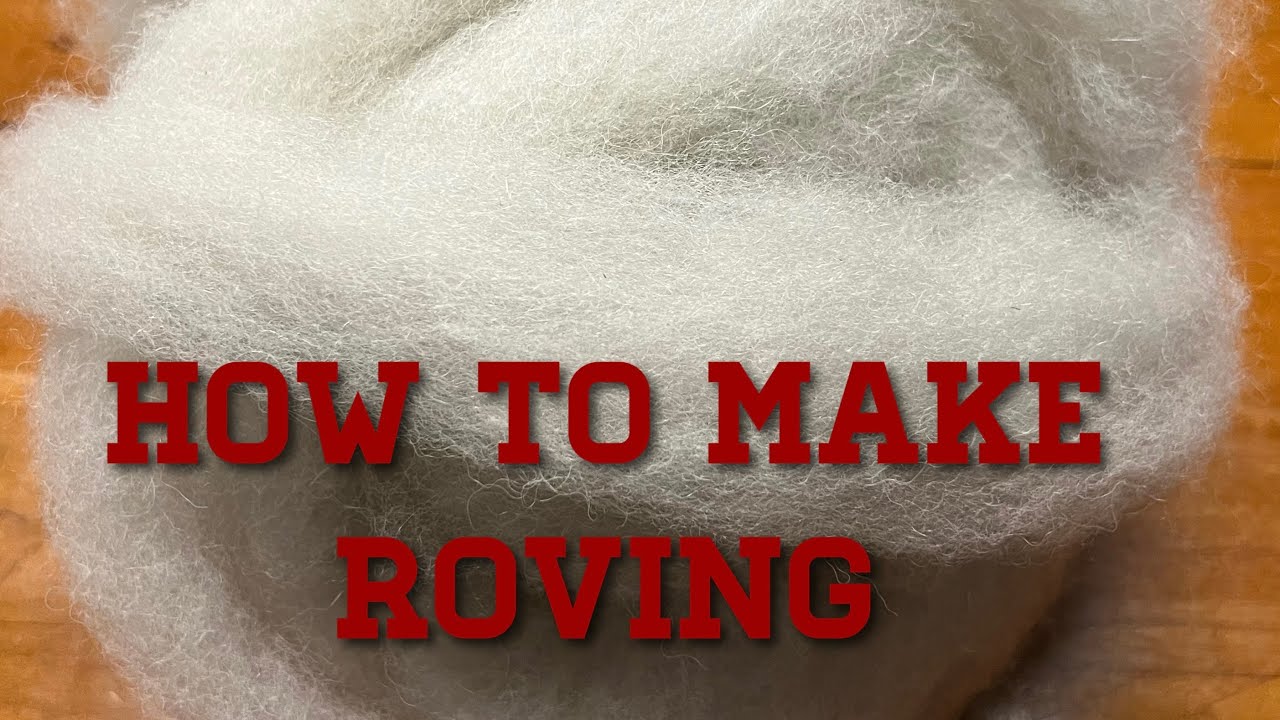 How to make Roving with a Drum Carter. Make your own wool / fiber Roving.
