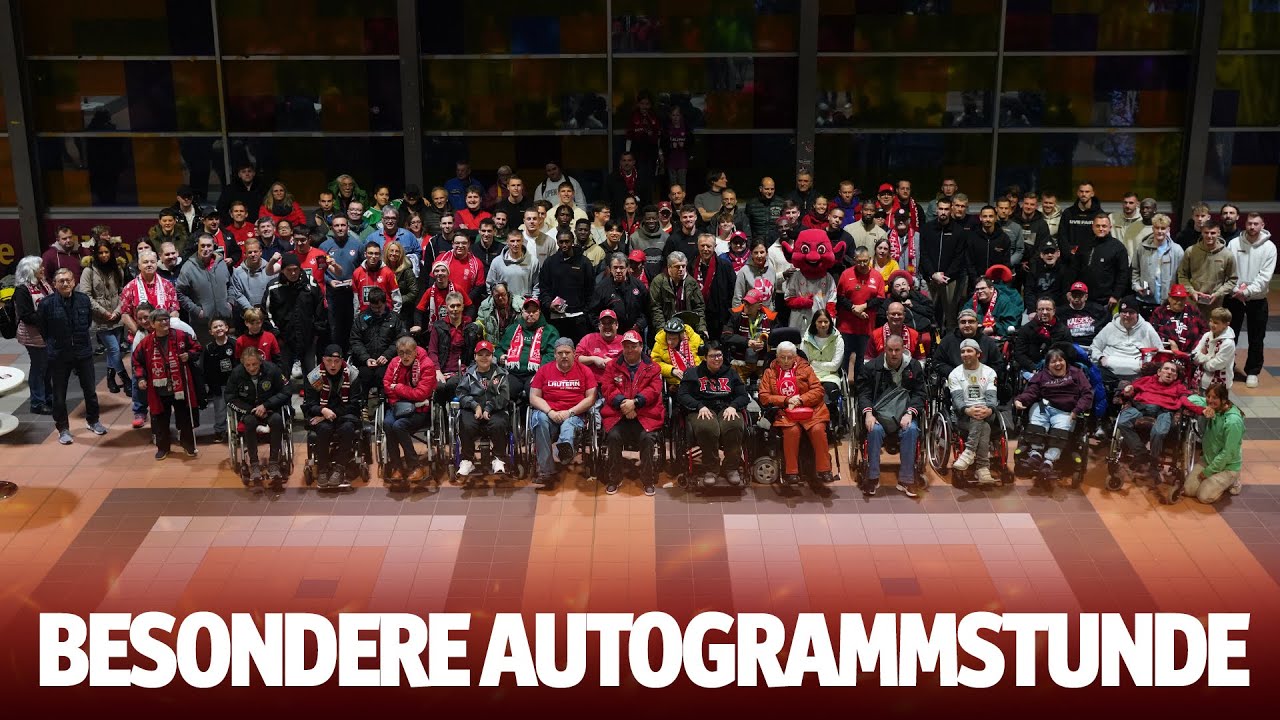 19. Autogrammstunde f&uuml;r FCK-Fans mit Handicap