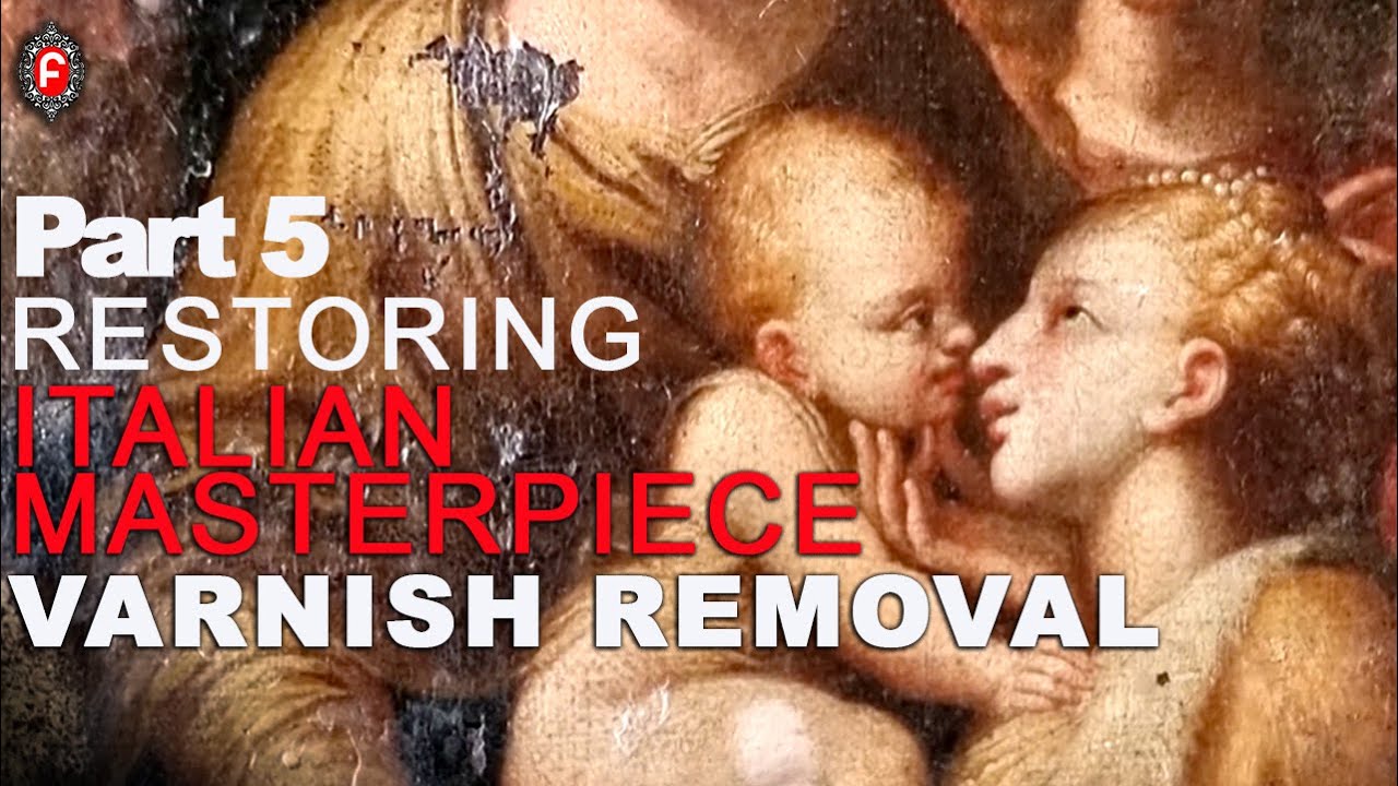 Removing varnish and  restoring an Old Oil Painting