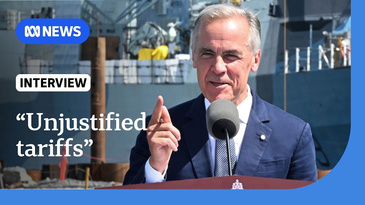 US-Canada trade war: Carney holds firm on Trump's 50 per cent auto tariffs | The World | ABC News