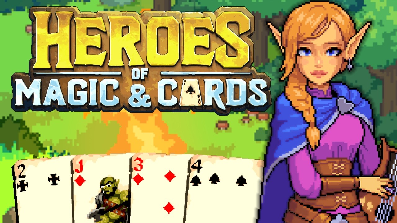 BRAND NEW Roguelike Deckbuilder w/ Poker Twist! | Heroes of Magic and Cards