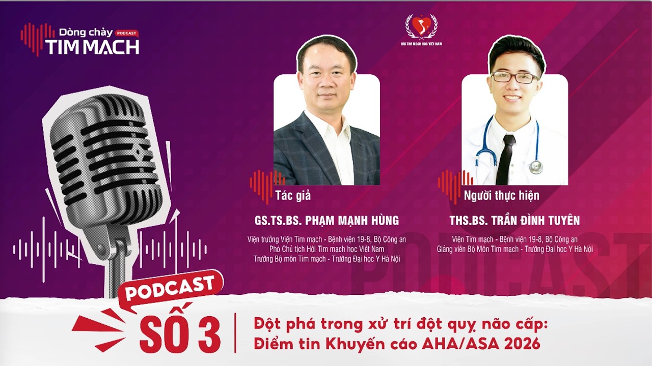 Podcast Bản Tin Dòng chảy tim Mạch số 03 | Đột phá trong xử trí đột quỵ não cấp