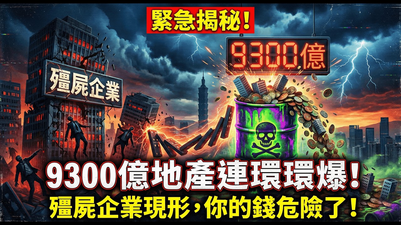 你的錢還安全嗎？揭秘“殭屍企業”與9300億地產毒藥的連鎖反應 #投資理財 #股市分析 #現金流 #房地產泡沫 #經濟預測
