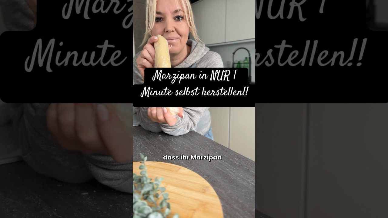 Wusstest du dass du Marzipan nur 1 Minute selbst herstellen kannst ? 