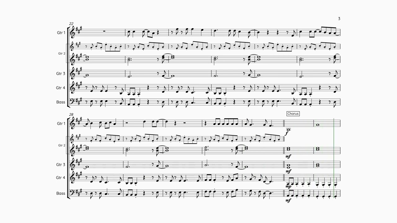 Take On Me - Guitar ensemble