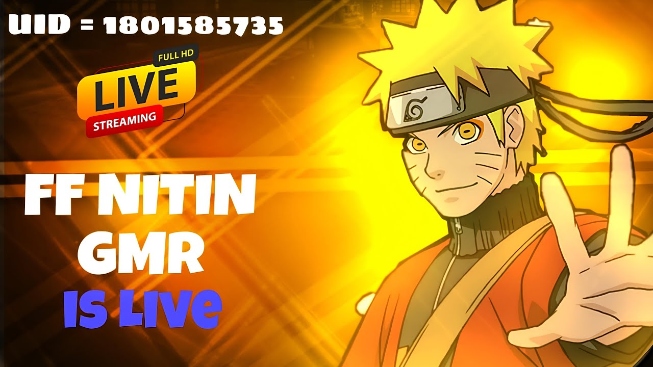 🔴FF NITIN  GMR IS LIVE 1 VS 4 CUSTOM 🤧 TEAM CODE 👋 GIVEAWAY LIVE SUBSCRIBE KAR KE AANA 👍