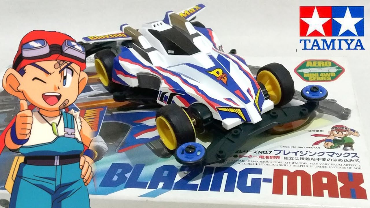 Review & Unboxing TAMIYA Mini 4WD - BLAZING MAX