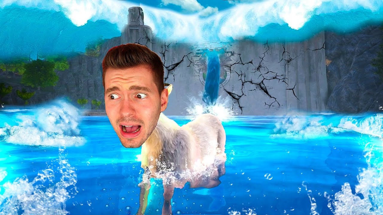 LIPÃO CABRA inundou a CIDADE! (TSUNAMI) - Goat Simulator 3
